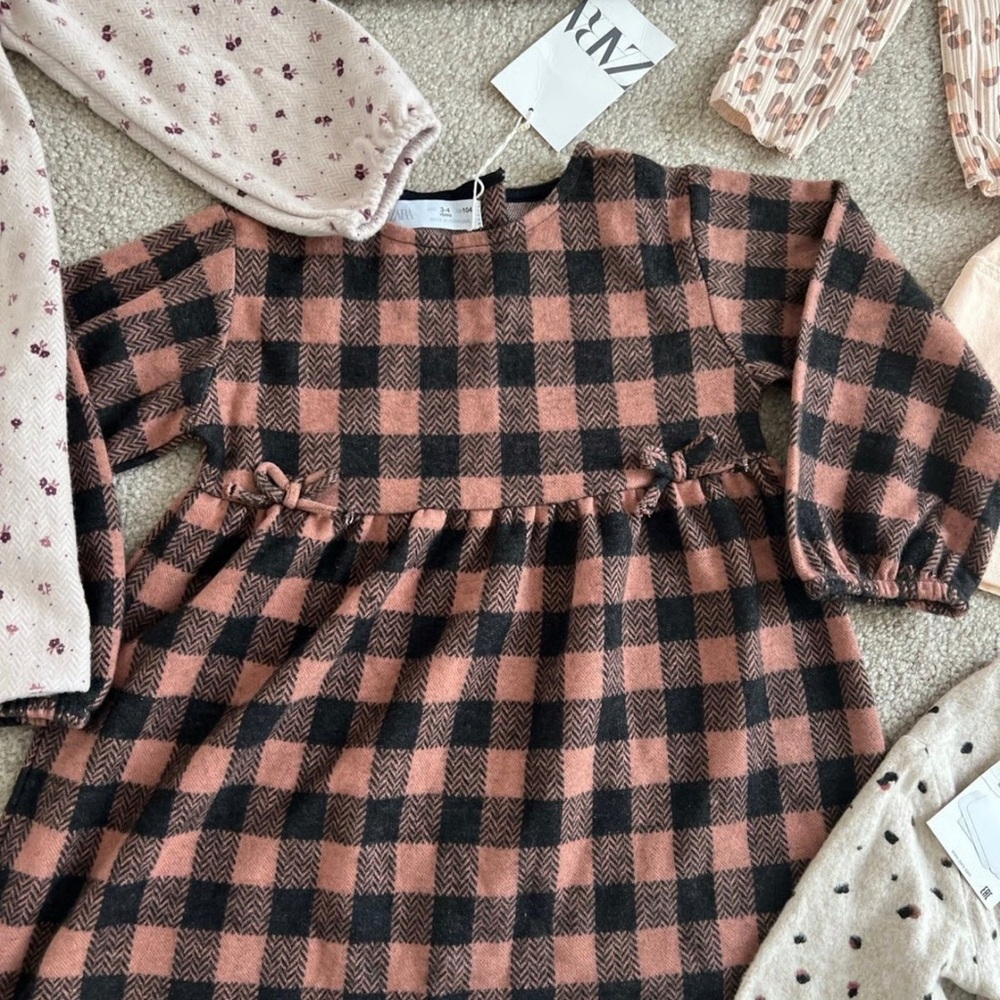 Zara Kids Flannel Dress 2-3yr